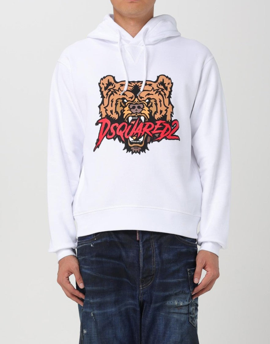 Dsquared2 Angry Bear Logo Cool Fit Hoodie