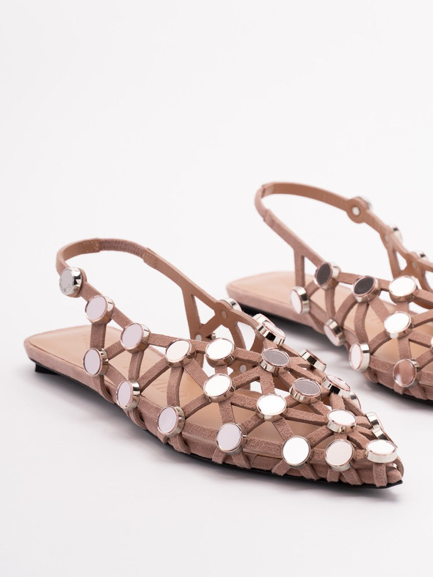 The Attico `Grid` Ballerinas