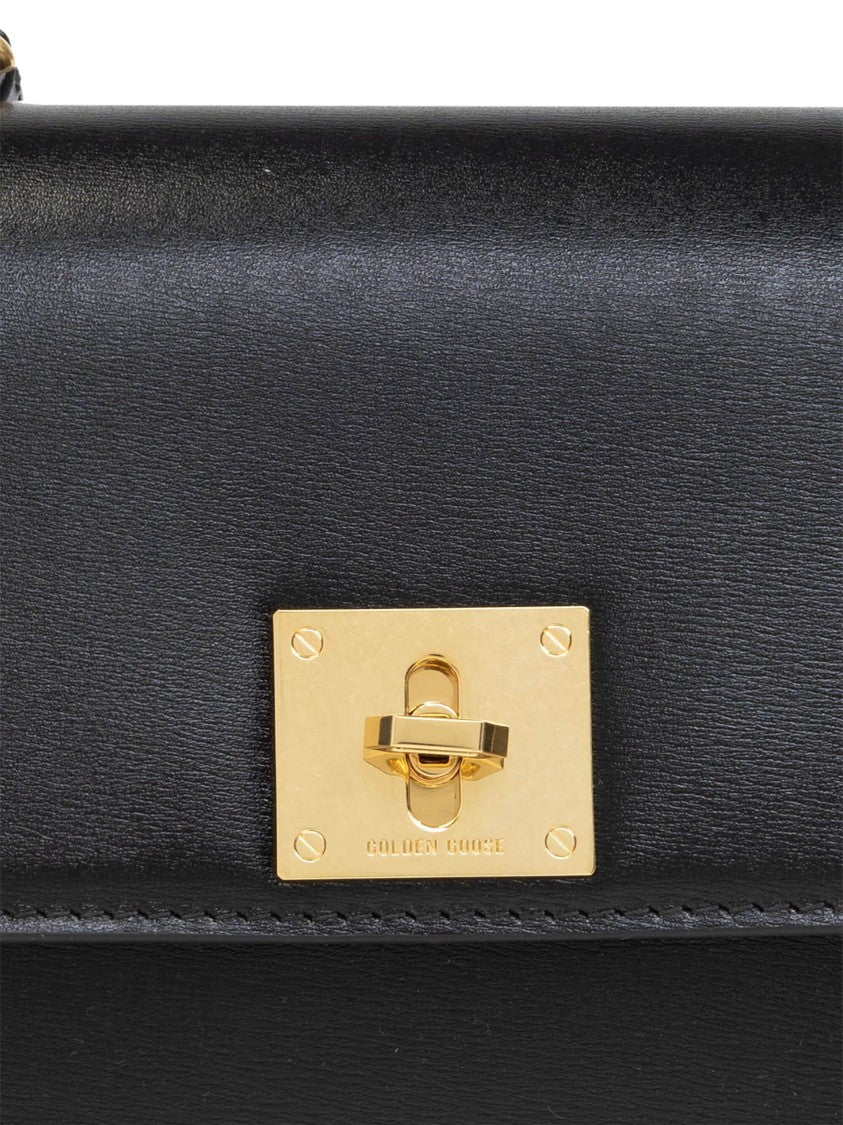 Golden Goose Gioia Bag Black Palmellato Leather Bag