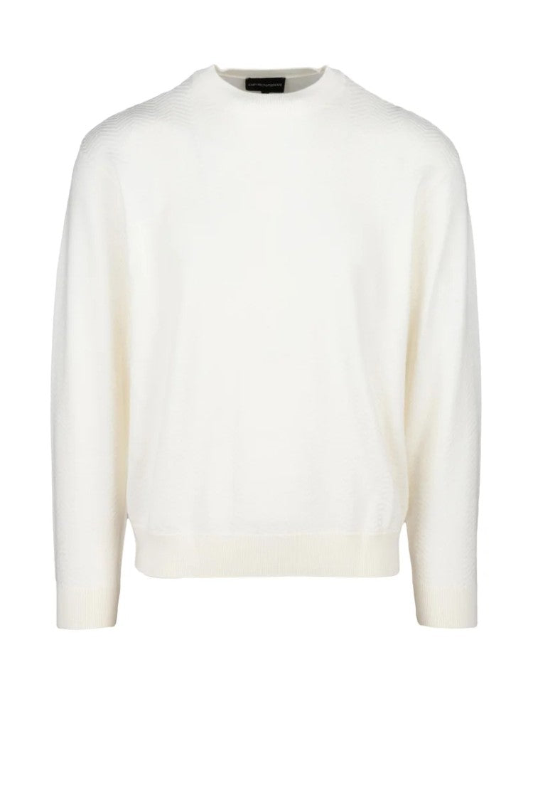 Emporio Armani Virgin Wool Sweater - White