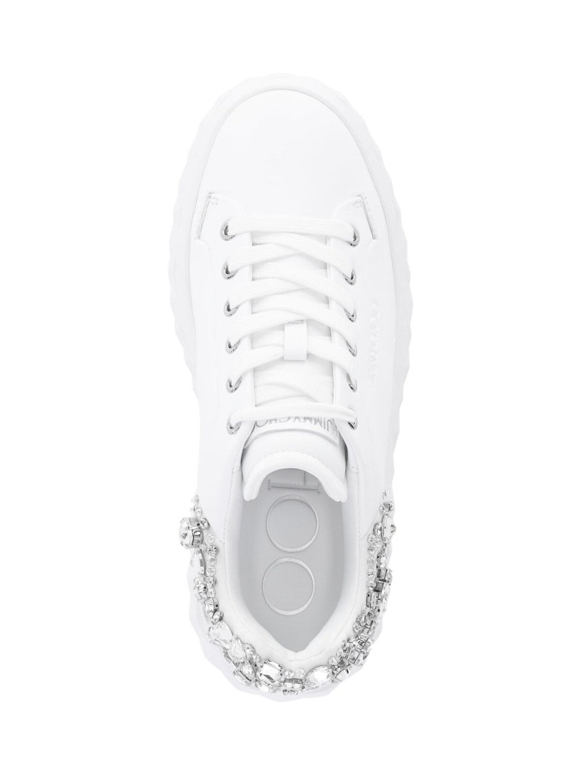 Jimmy Choo "Diamond Maxi/F Ii" Sneakers – White