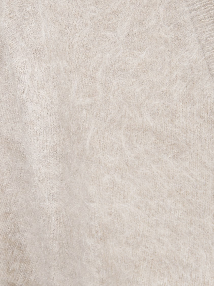 Absolut Cashmere Short-Sleeved Cashmere Knit Top With V-Neckline