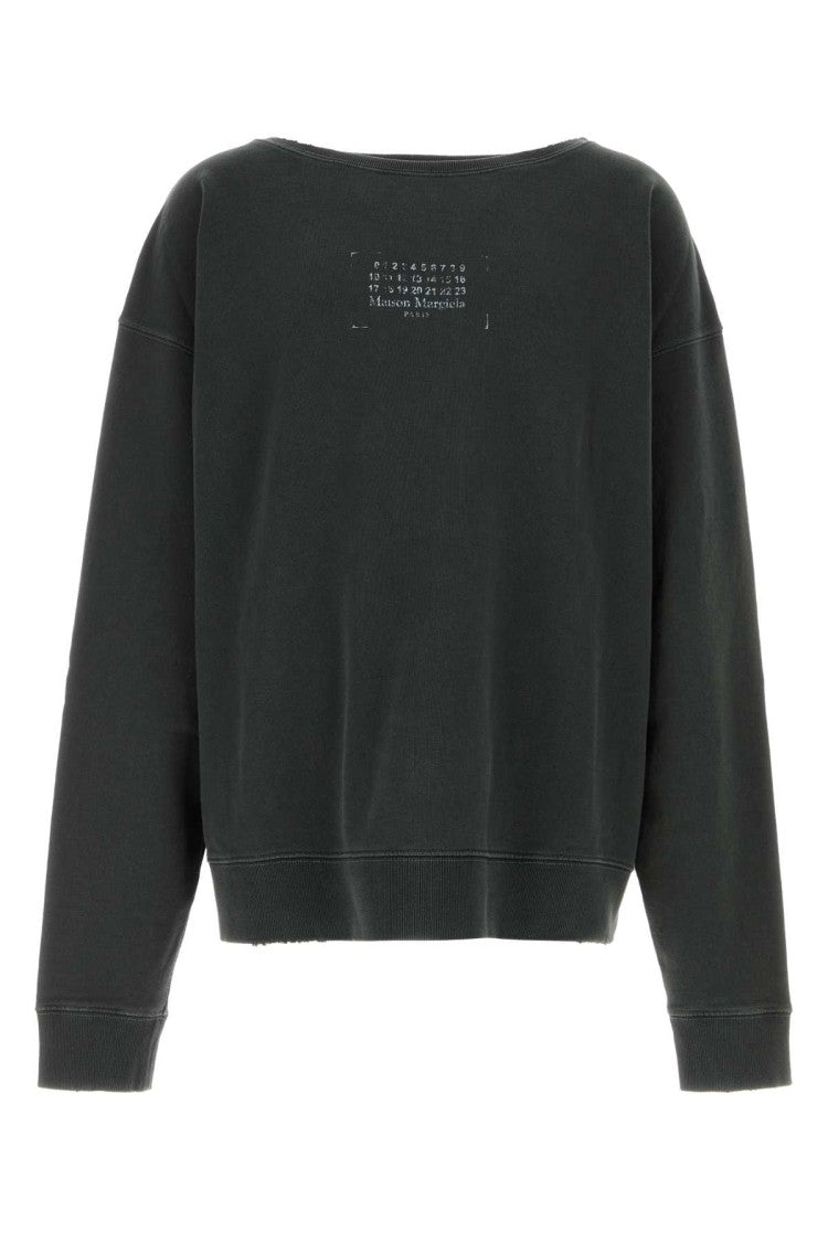 Maison Margiela Charcoal Cotton Sweatshirt