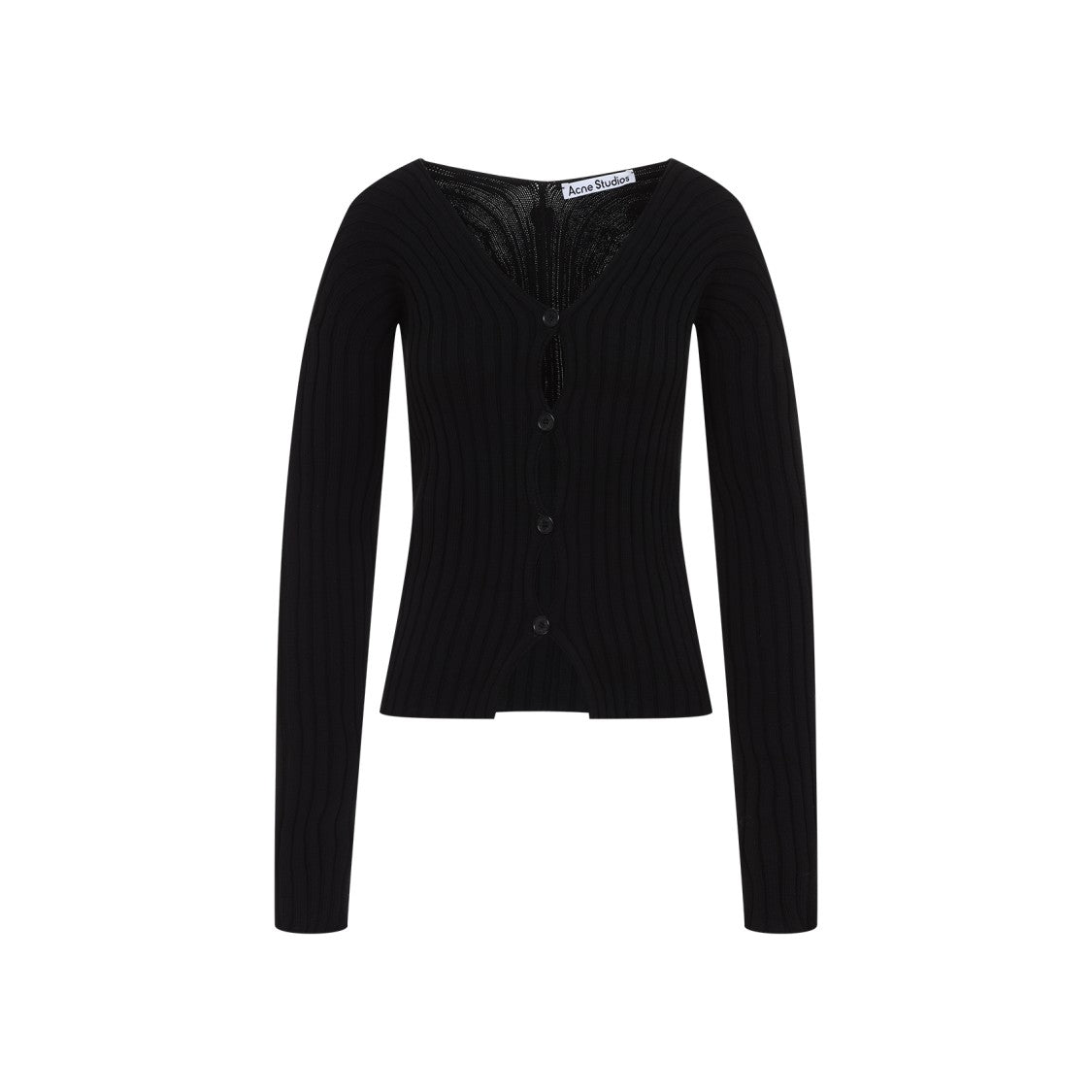 Acne Studios Black Cotton Cardigan