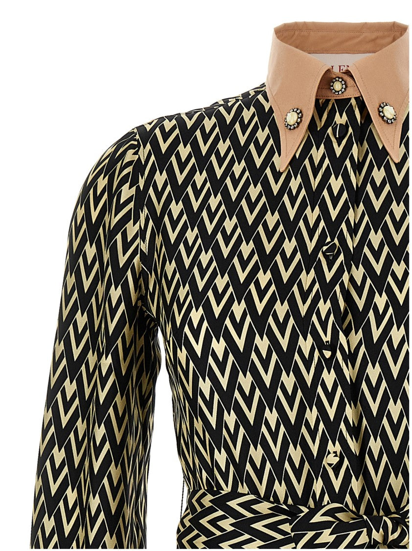 Valentino Garavani 'Toute La V' Midi Dress