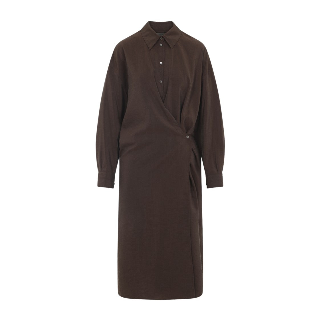 Lemaire Straight Collar Twisted Dress