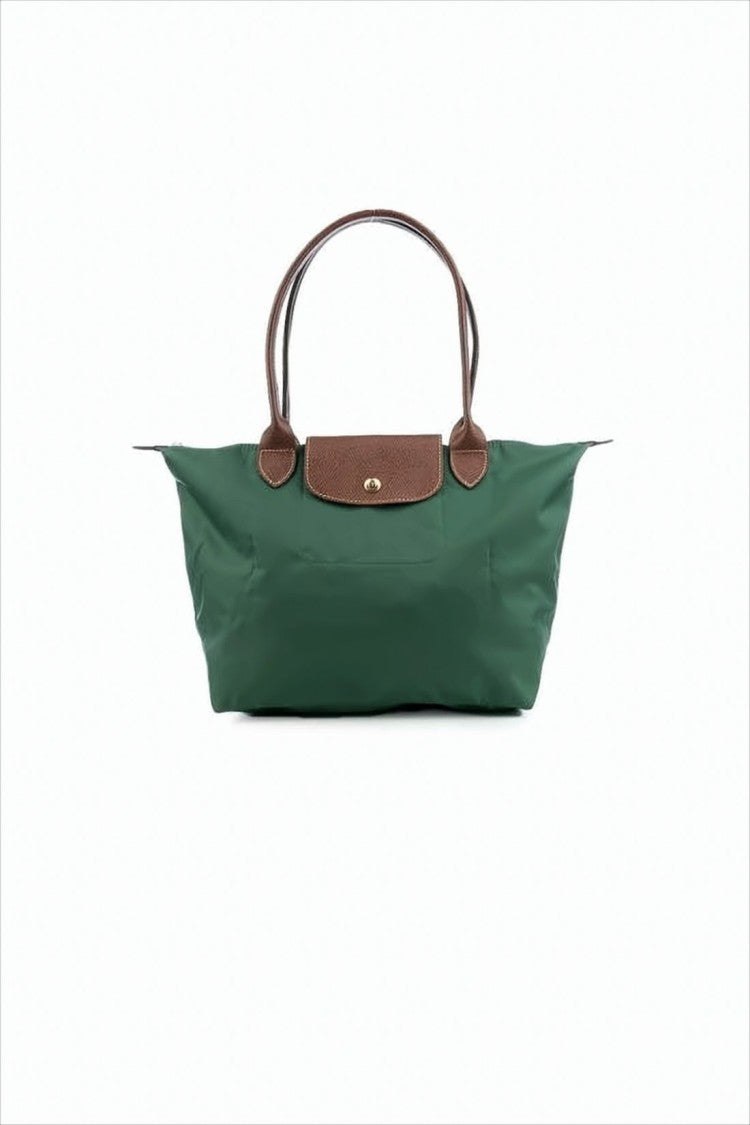 Longchamp Medium Green Tote Bag