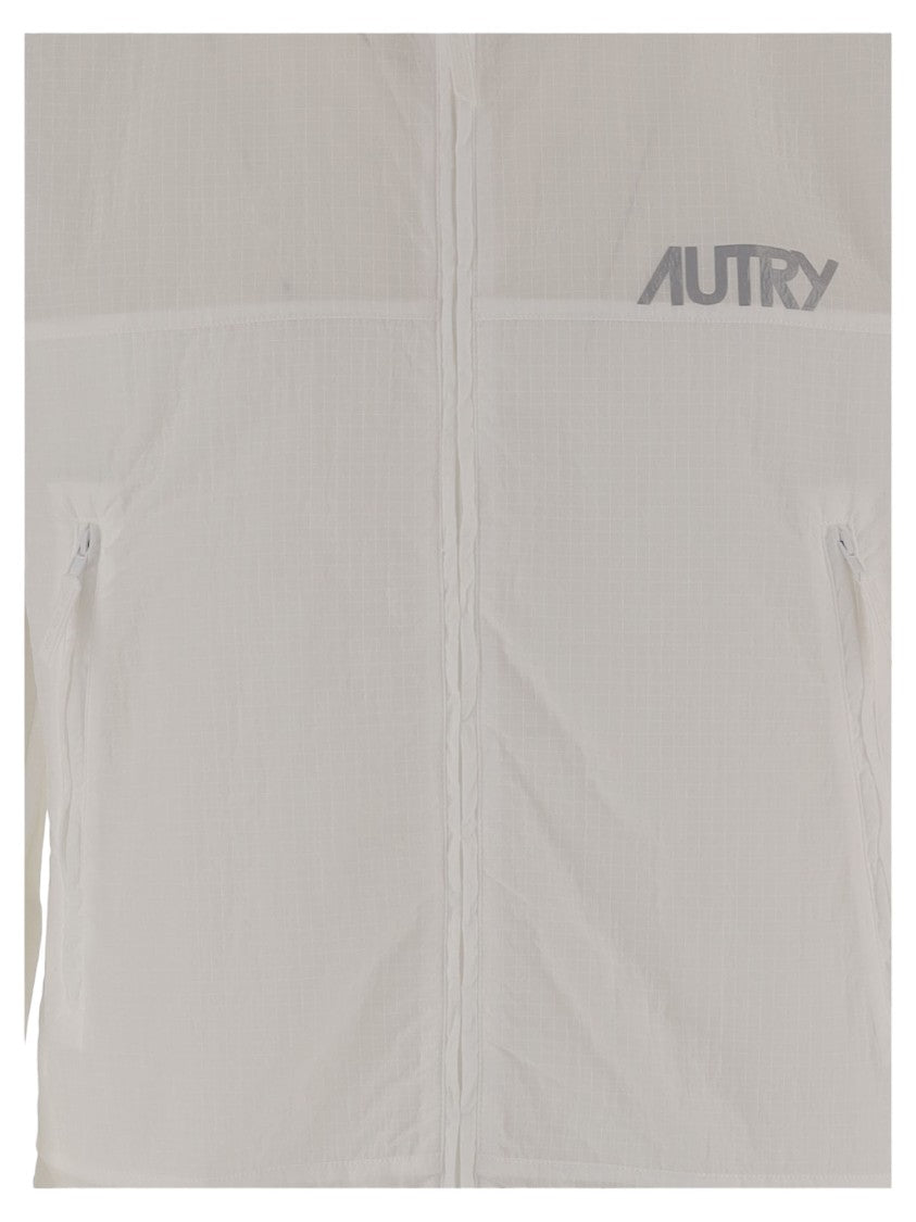 Autry Adjustable Hooded Nylon Jacket
