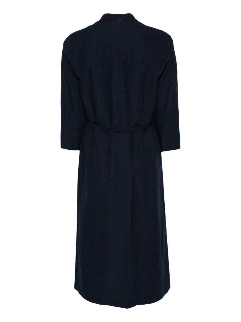 Vince Band Collar Pullover Dress