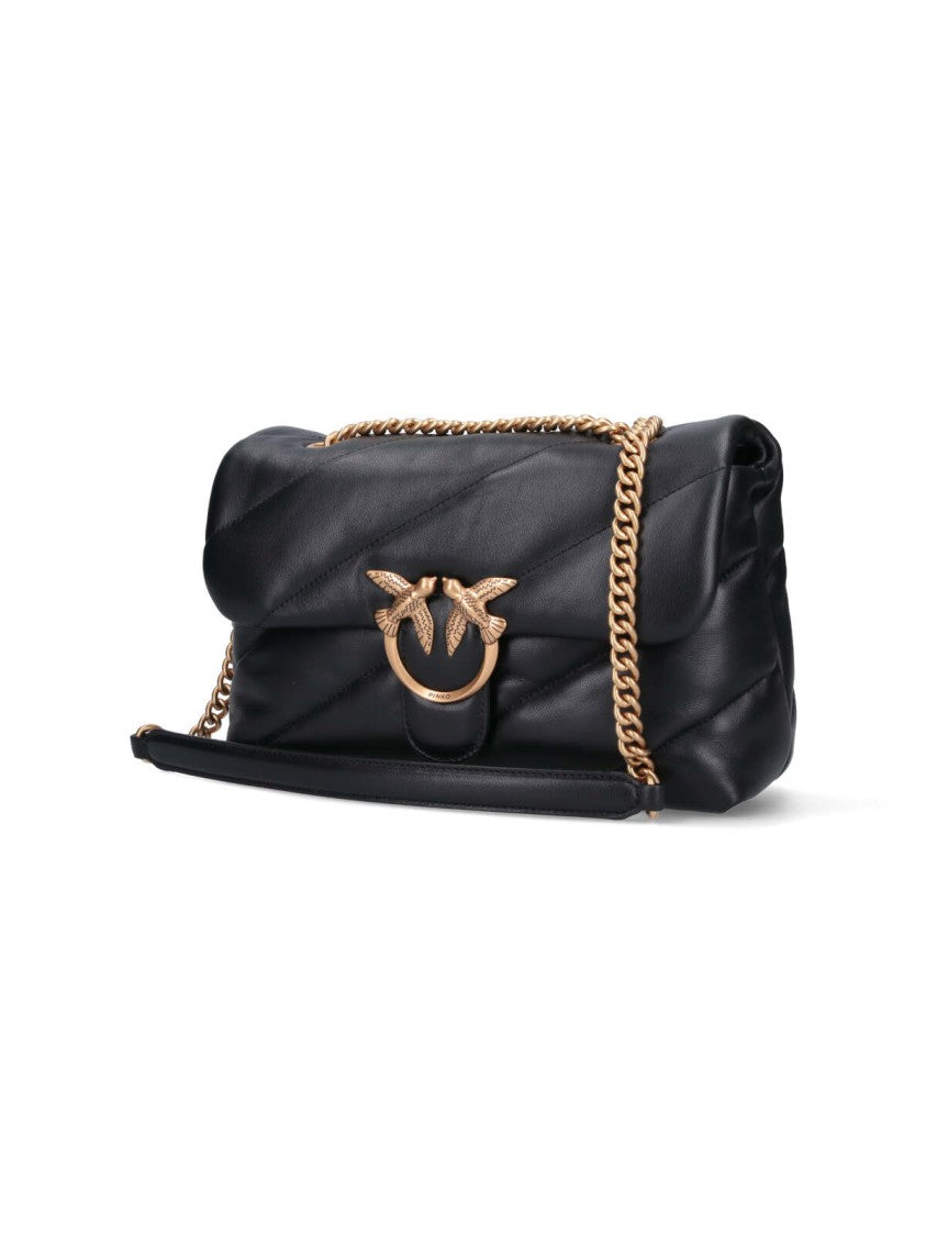 Pinko "Classic Love Puff" Shoulder Bag – Black