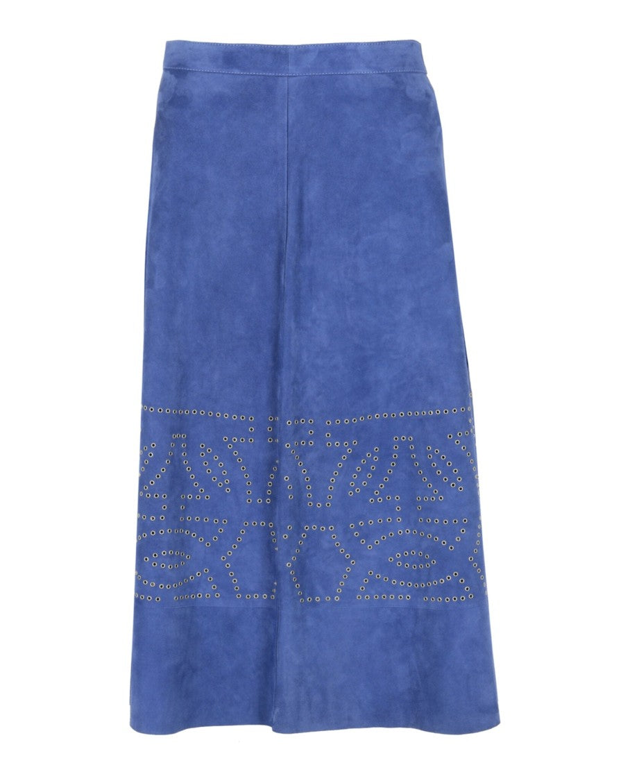 Ferragamo Gancini Suede Skirt