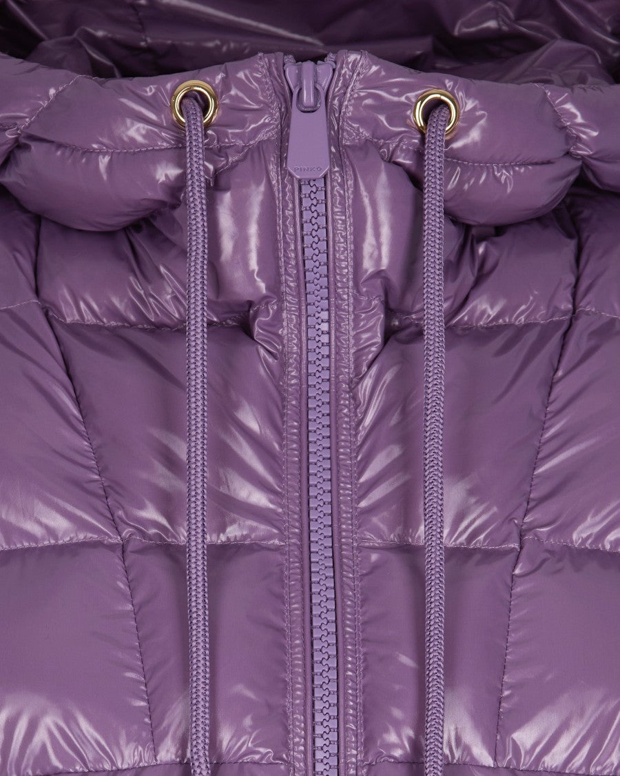 Pinko Piumino Caban Crystal Nylon Viola