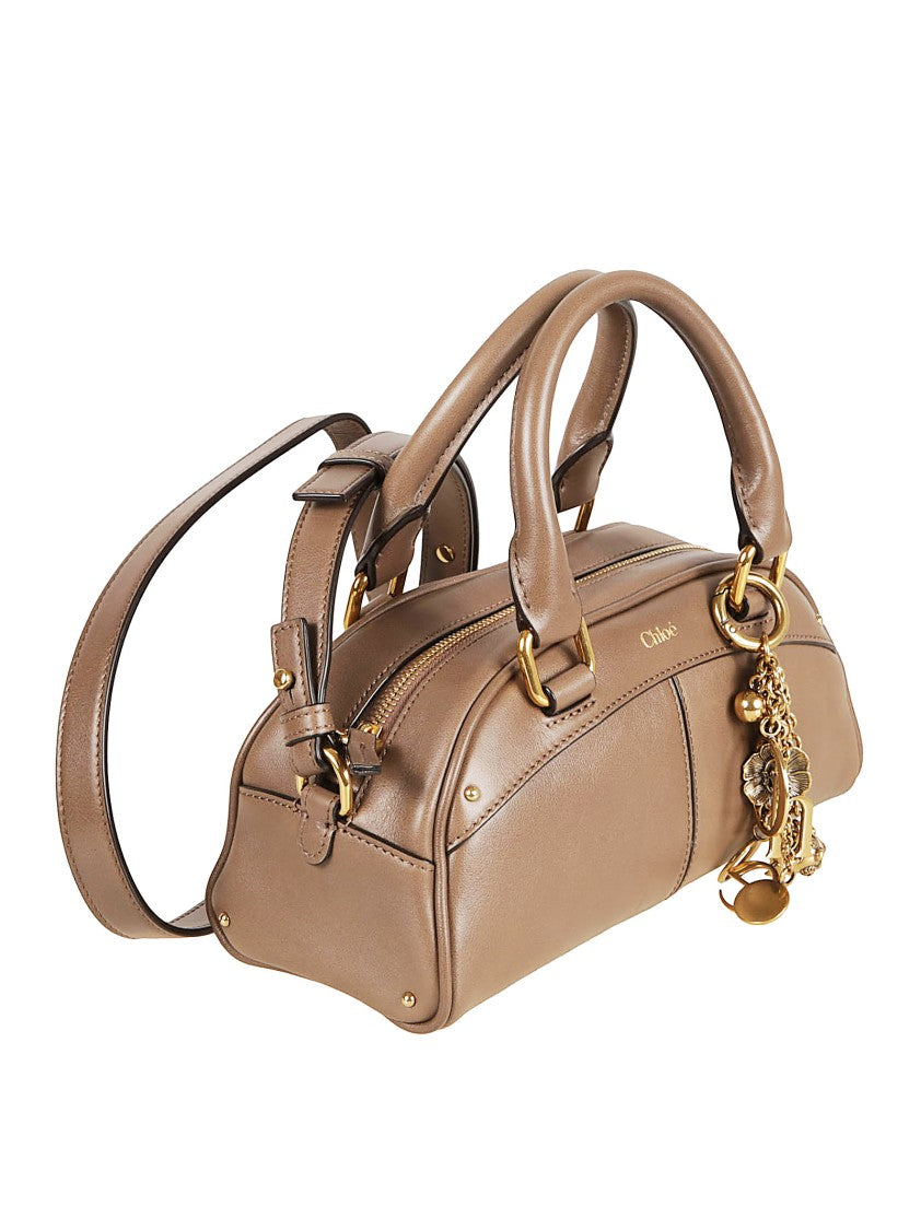 Chloé Structured Small Bowling Bag In Luxurious Calfskin