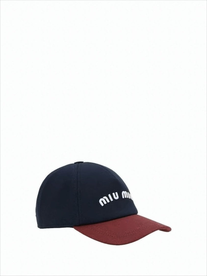 Miu Miu Structured Baseball Cap With Contrasting Brim