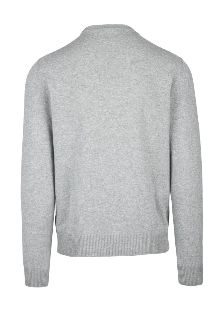Luigi Borrelli Napoli Sweater Cashmere Wool Silk - Light Grey