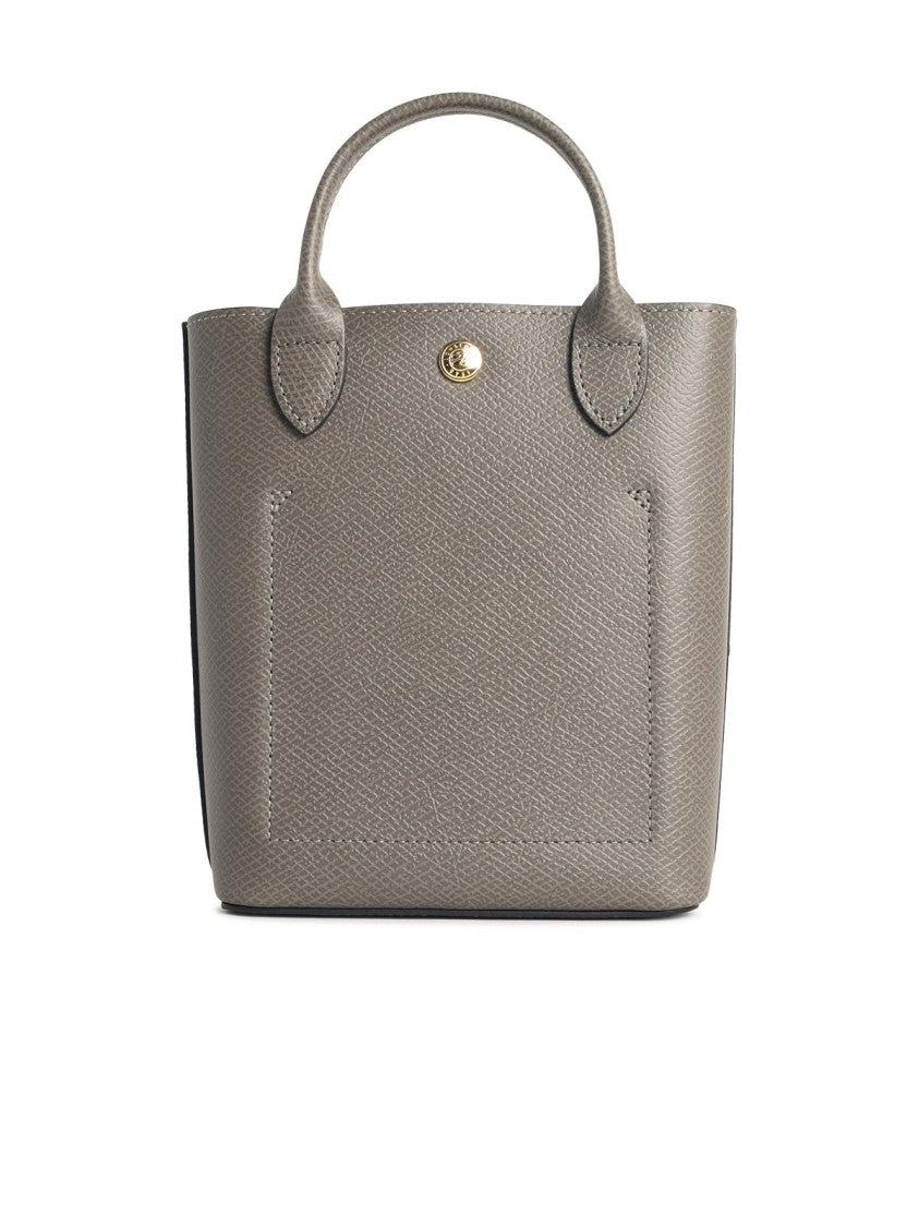 Longchamp Xs Epure' Dove Grey Leather Bag