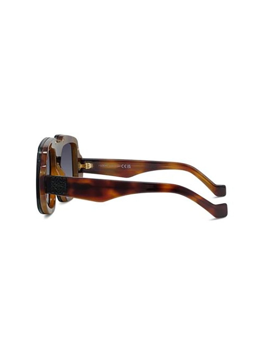 Loewe Lw40194i Tortoiseshell Rectangular Gradient Sunglasses