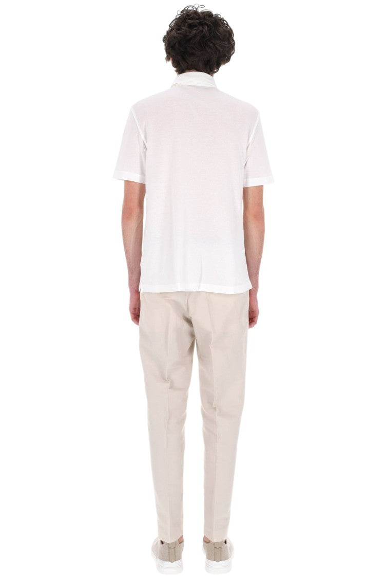 Drumohr Ice Cotton Pure Cotton Polo Shirt