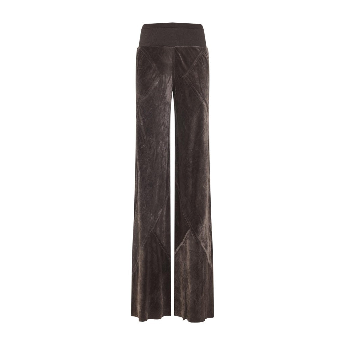 Rick Owens Bias Brown Viscose Pants