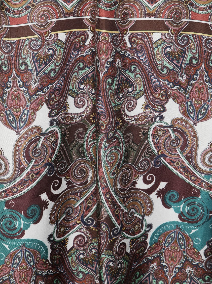 Friedman Button-Down Shirt With Vibrant Foulard Print Back