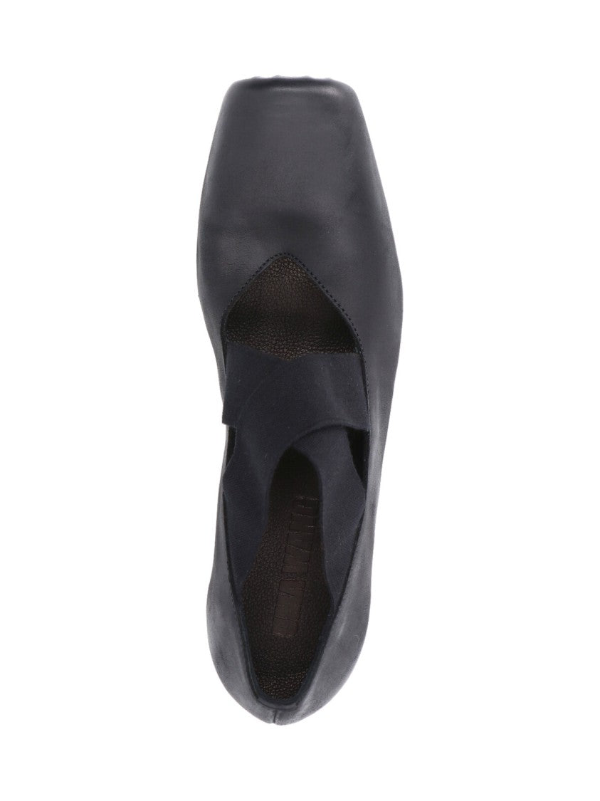 Uma Wang Heeled Ballerinas – Black