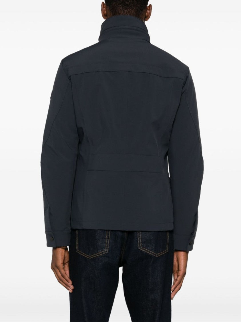 Peuterey Layered Technical Jersey Jacket With Concealed Hood