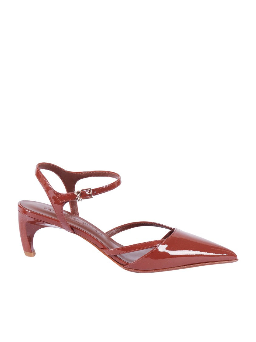 Sergio Levantesi Terra Erica6 Patent Slingback Pumps