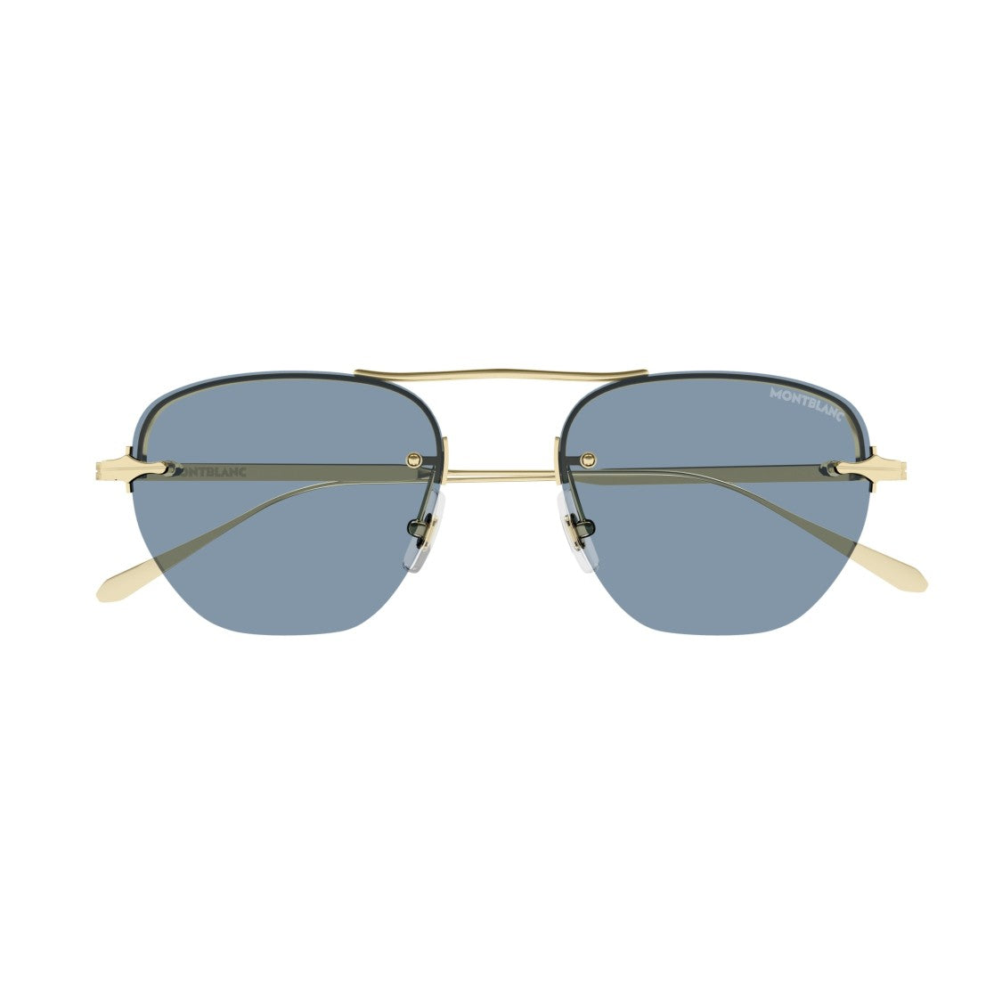 Montblanc Mb0404s Metal Frame Sunglasses With Gold Finish