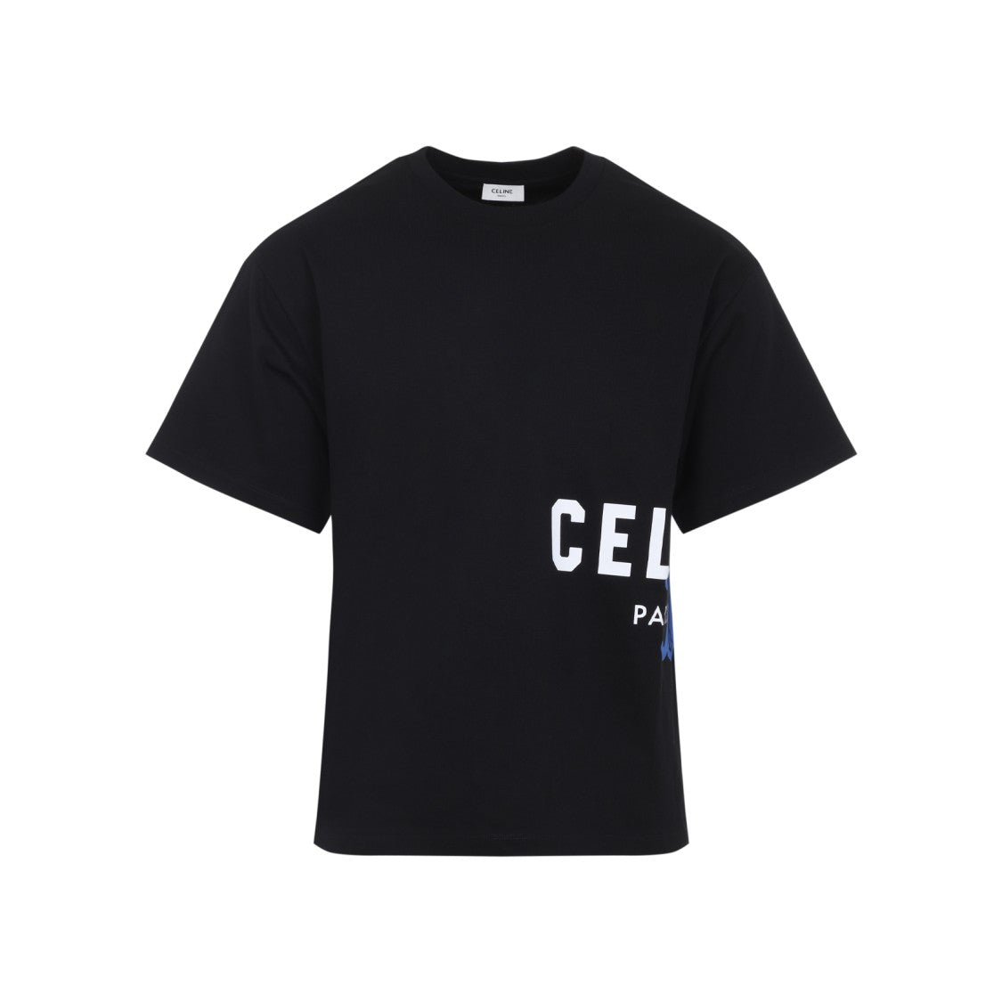 Celine Relaxed Fit Black T-Shirt With Graphic Print