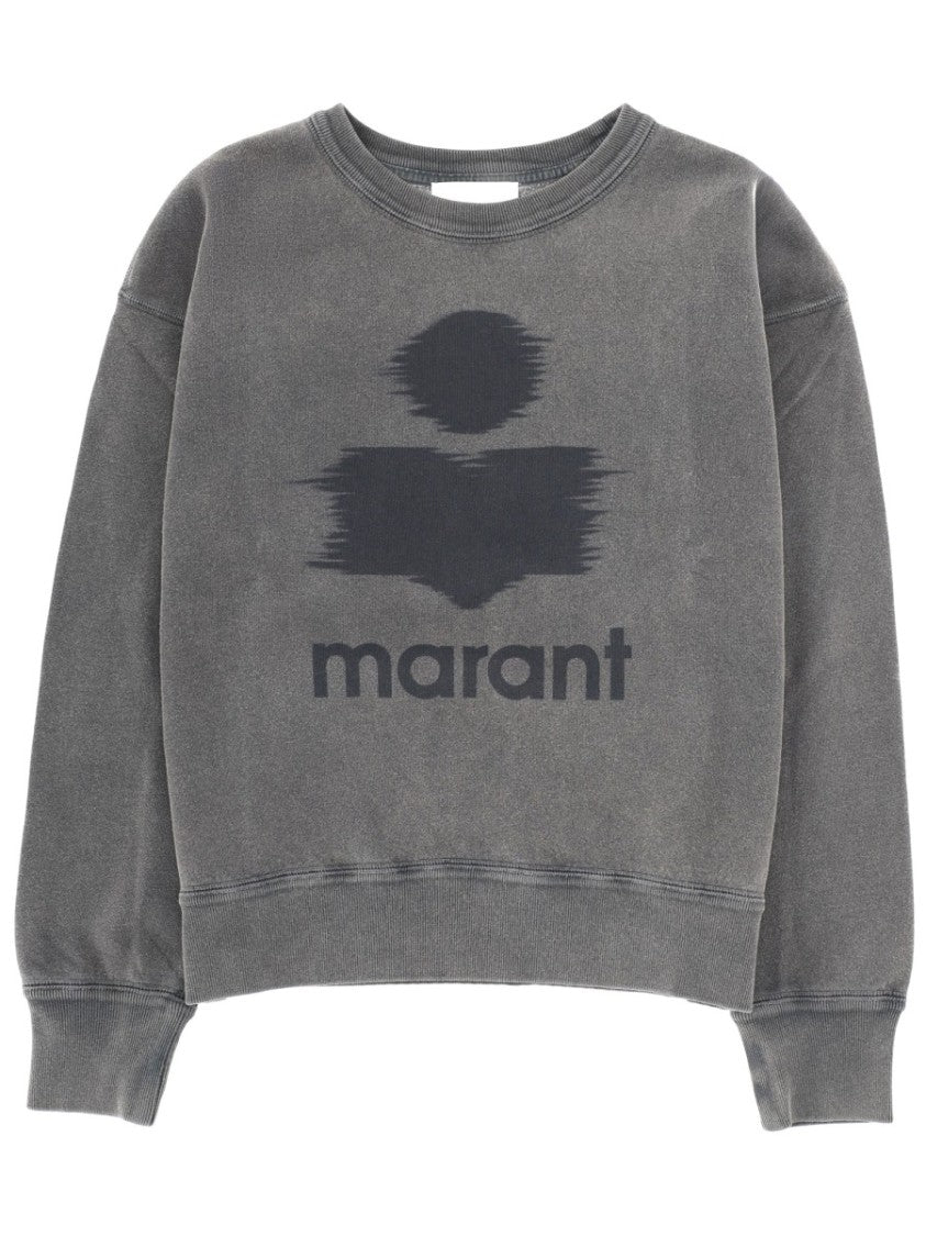 Isabel Marant Étoile Mobyli Washed Grey Blurred Sweatshirt
