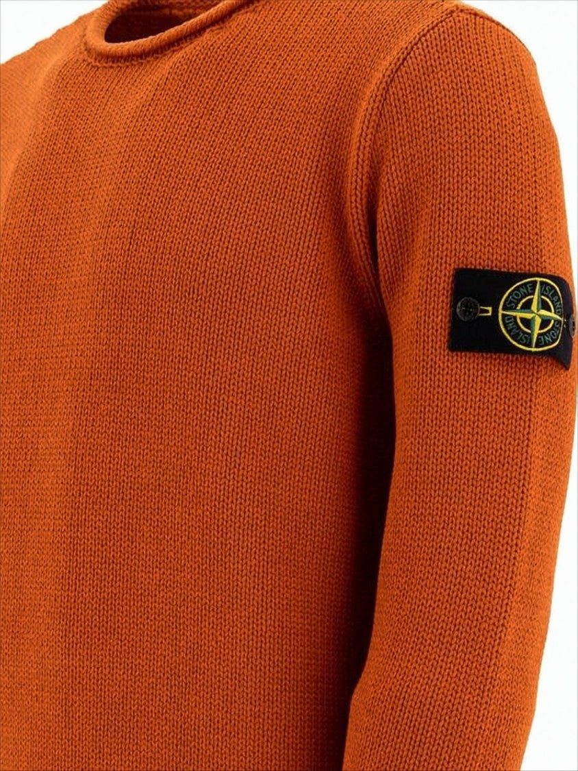 Stone Island Solid Knit Crew Neck Sweater