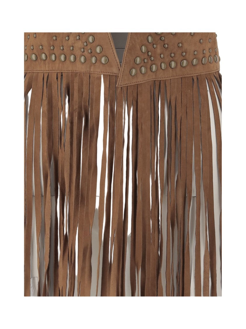 Uncommon Suede Vest With Fringes