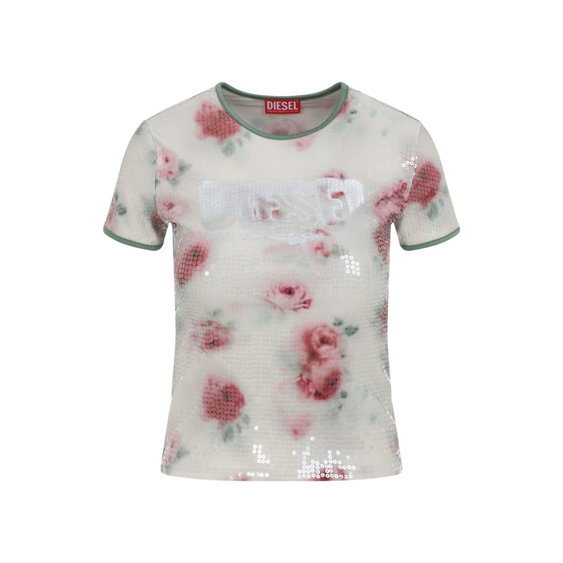 Diesel White Polyamide T-Shirt