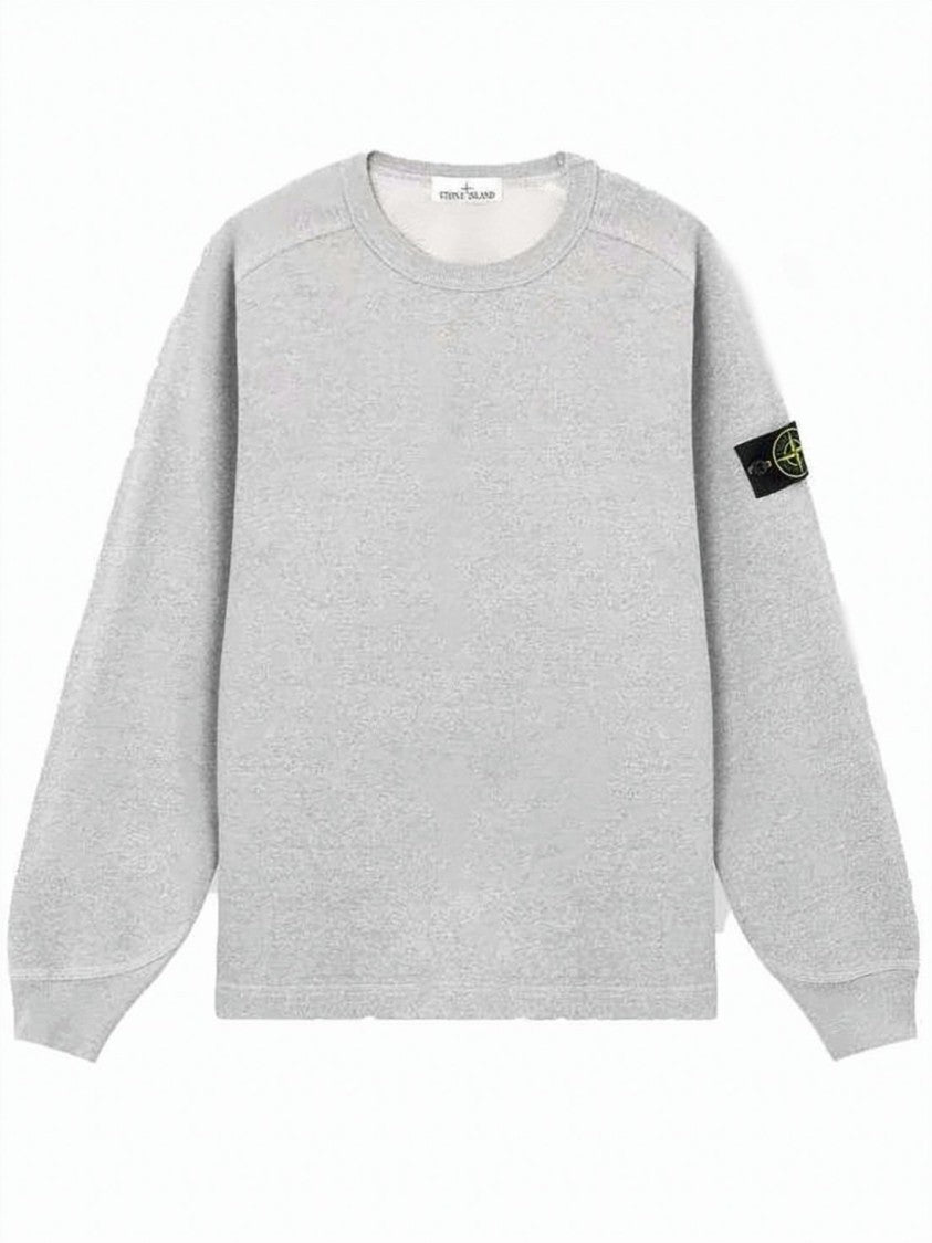 Stone Island Minimalistic Long-Sleeve Tee With Crew Neckline