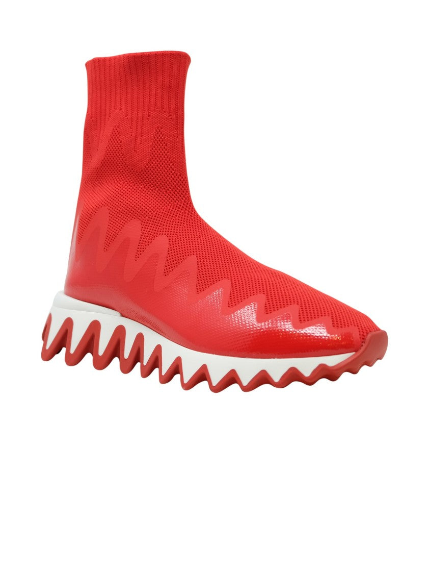 Christian Louboutin Loubi Fabric Sharkysock Sneakers