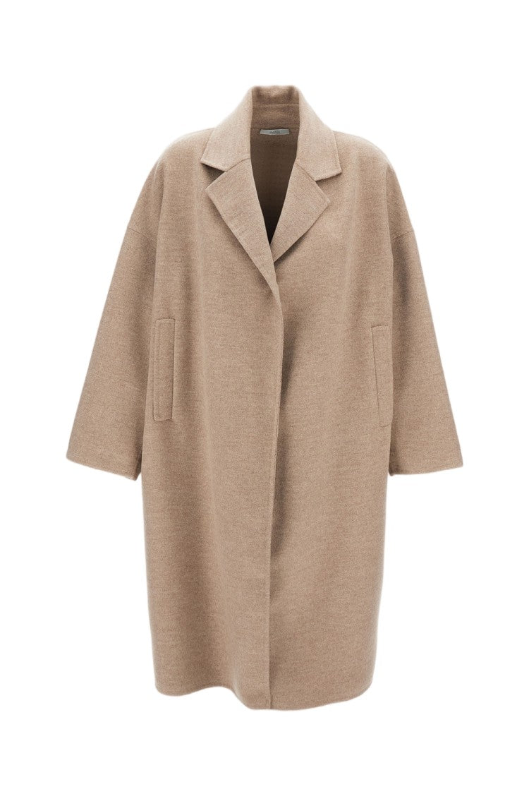 Dusan Single-Breasted Cashmere Coat With Open Front And Welt Pockets