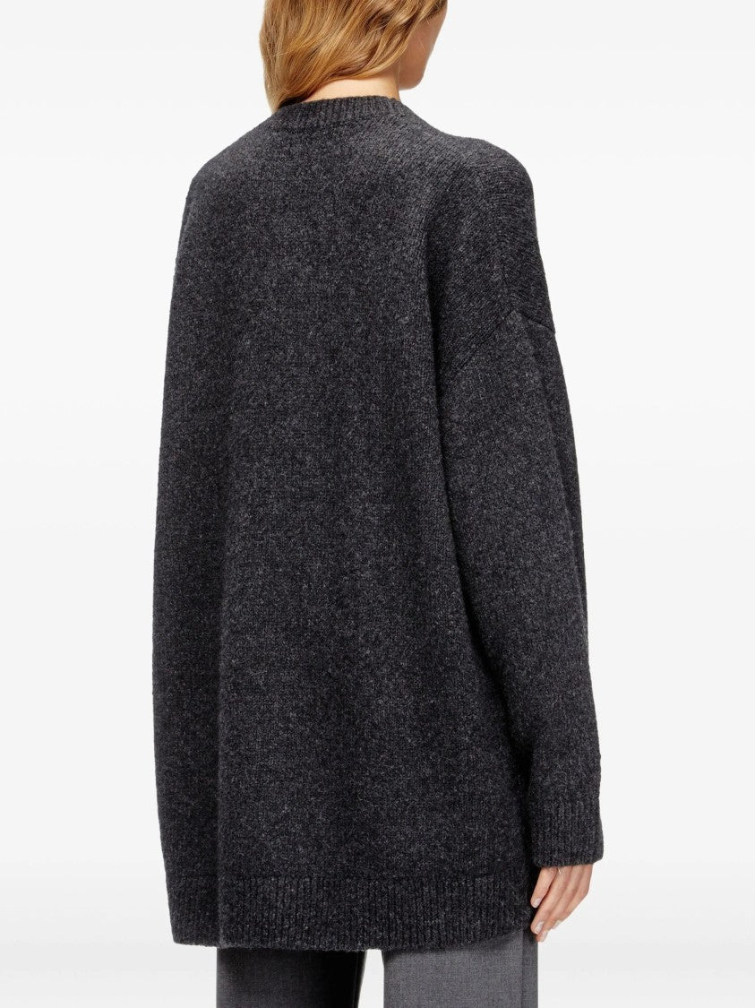 Diesel Textured Knit M-Areela Oversized Cardigan