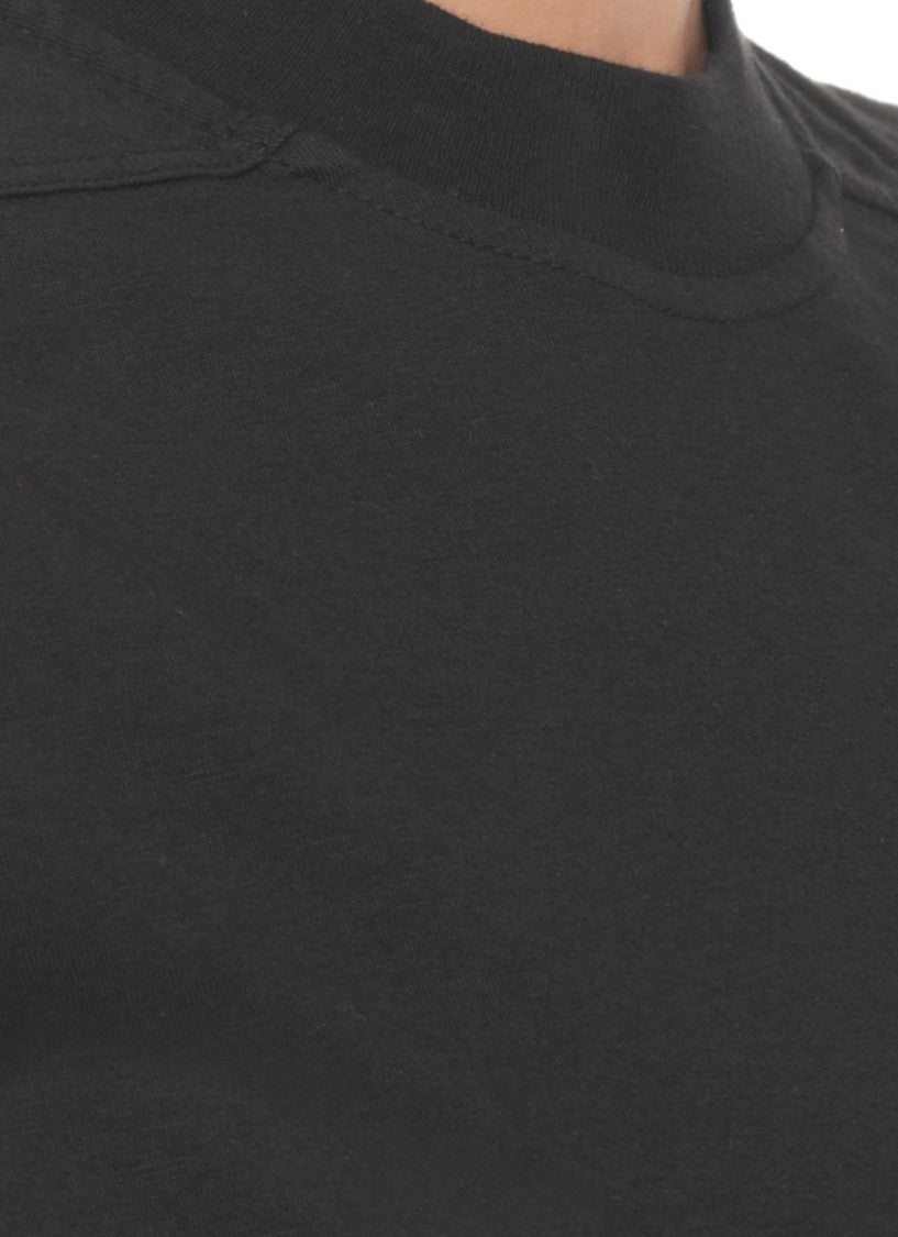 Drkshdw By Rick Owens Black Small Level Cotton T-Shirt