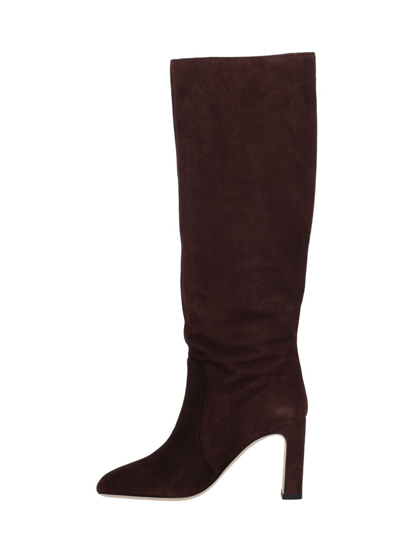 Stuart Weitzman "Babette 85" Boots – Brown
