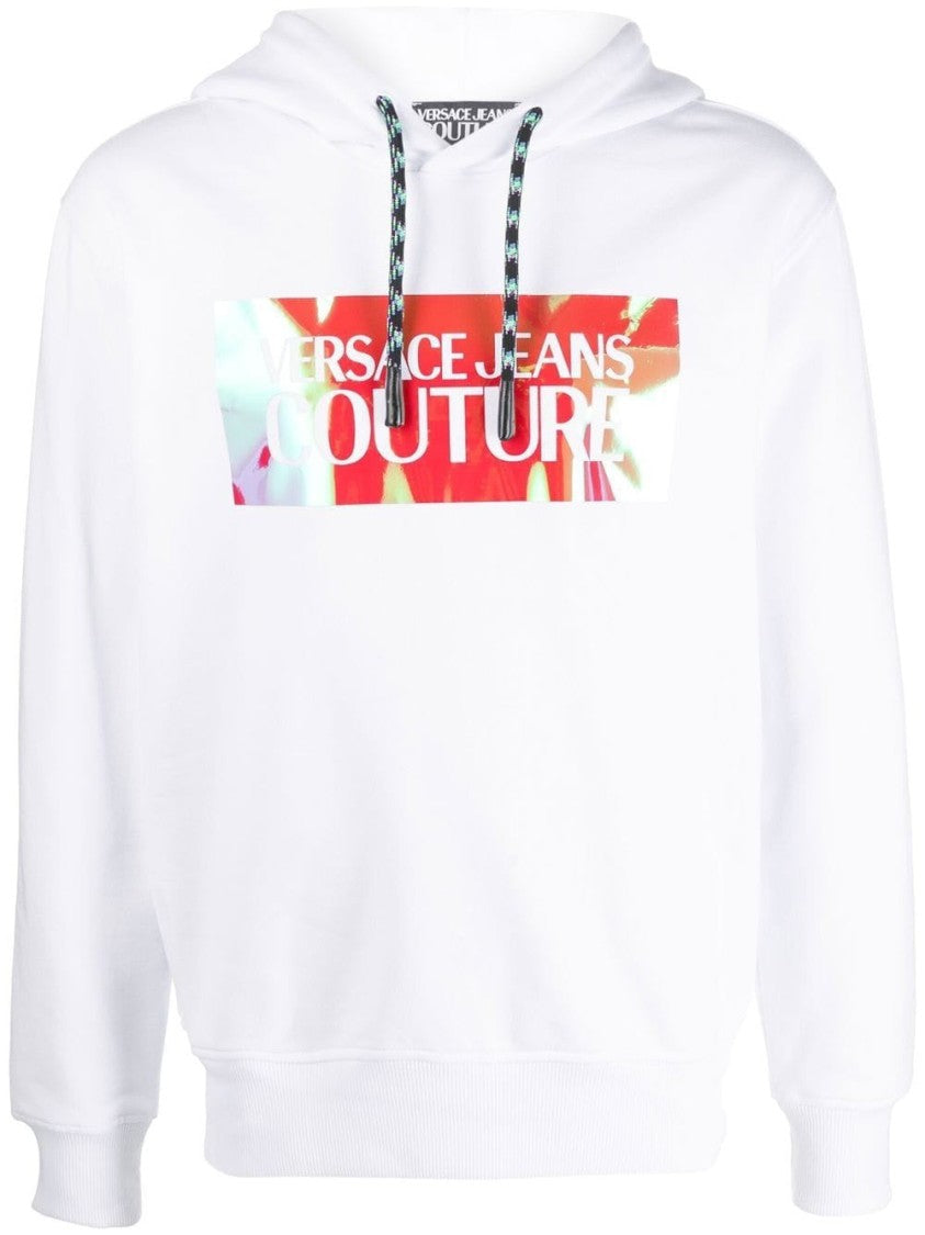 Versace Jeans Couture Logo Sq Iridescent Sweatshirts