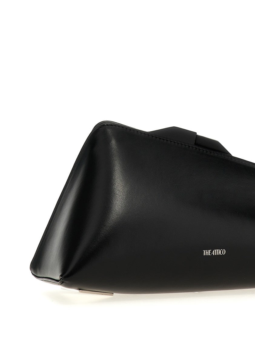 The Attico Structured Nappa Leather Clutch With Magnetic Closure