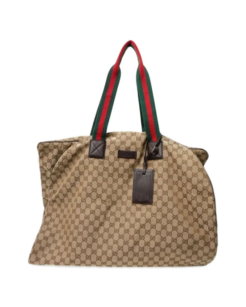 Gucci Gg Supreme Garment Bag - Brown