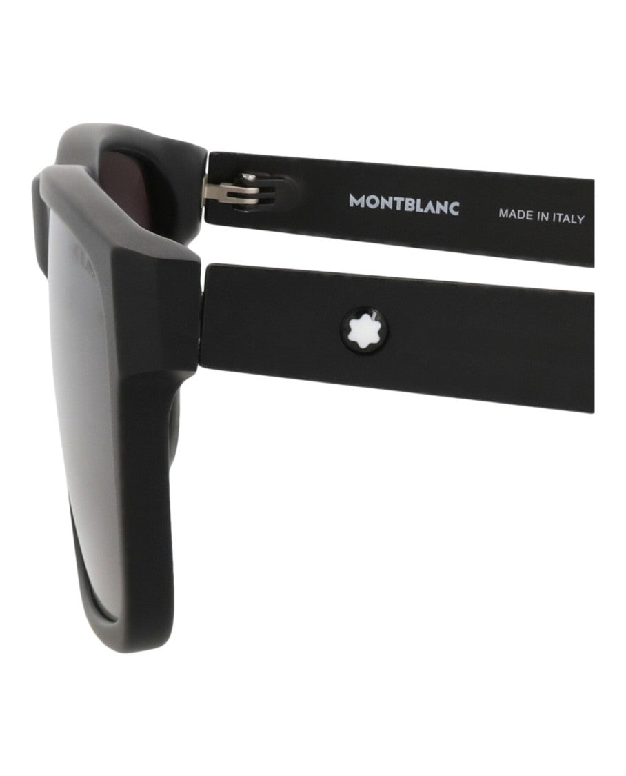 Montblanc Square-Frame Recycled Acetate Sunglasses