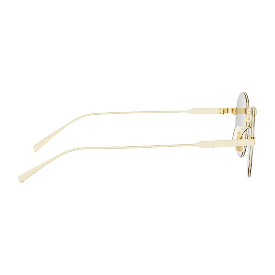 Celine Gold Metal Round Sunglasses