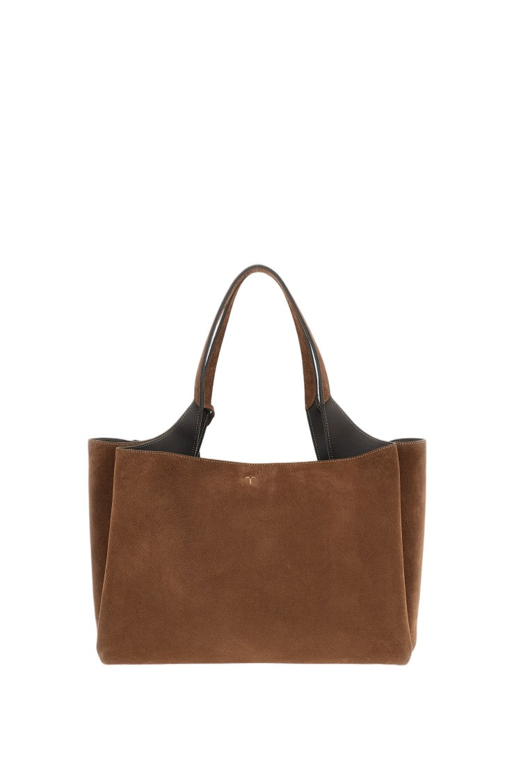 Tod's Brown Suede Medium Tote Bag