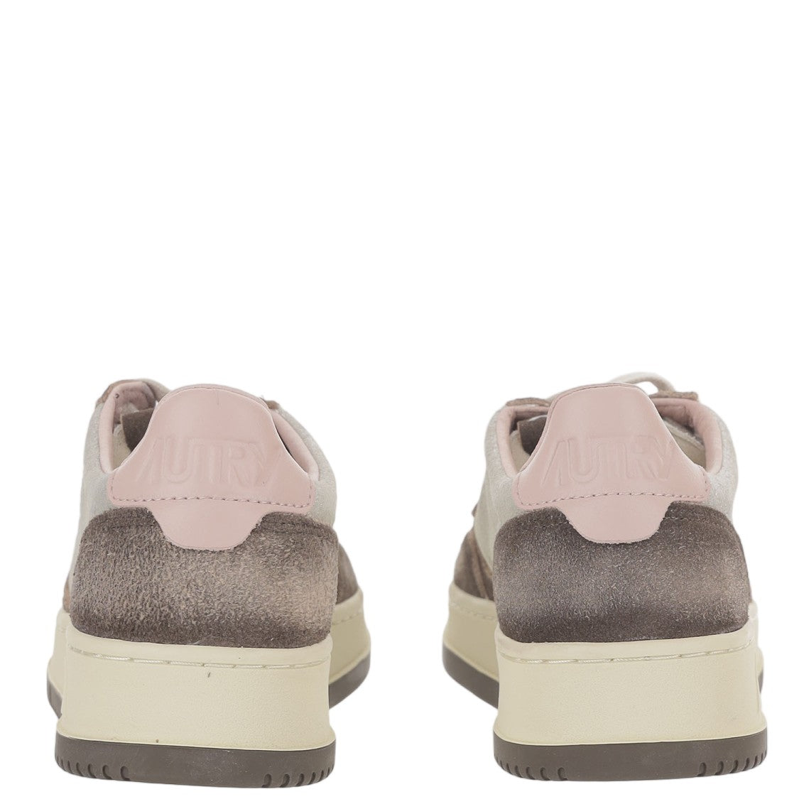 Autry Brown Suede Insert Leather Sneakers