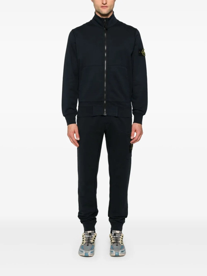 Stone Island Compass-Badge Zipped Sweatshirt
