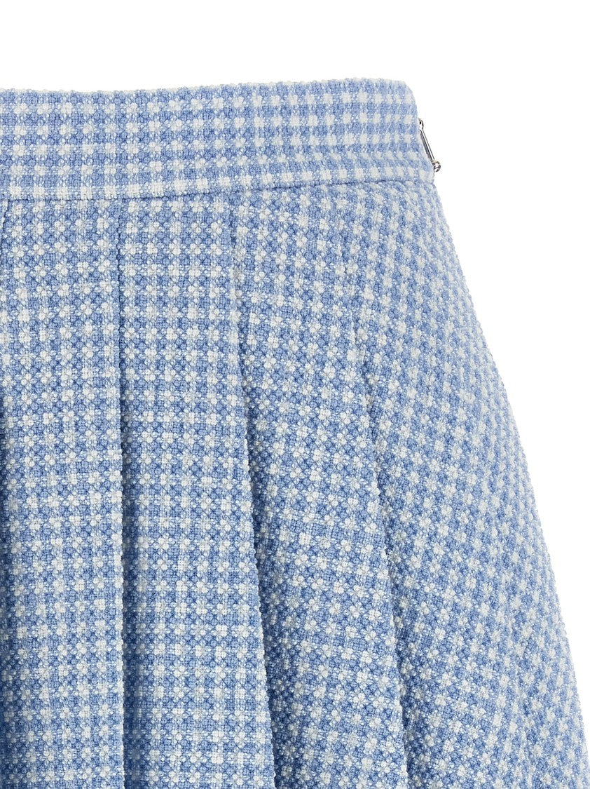 Thom Browne Pleated Tweed Skirt