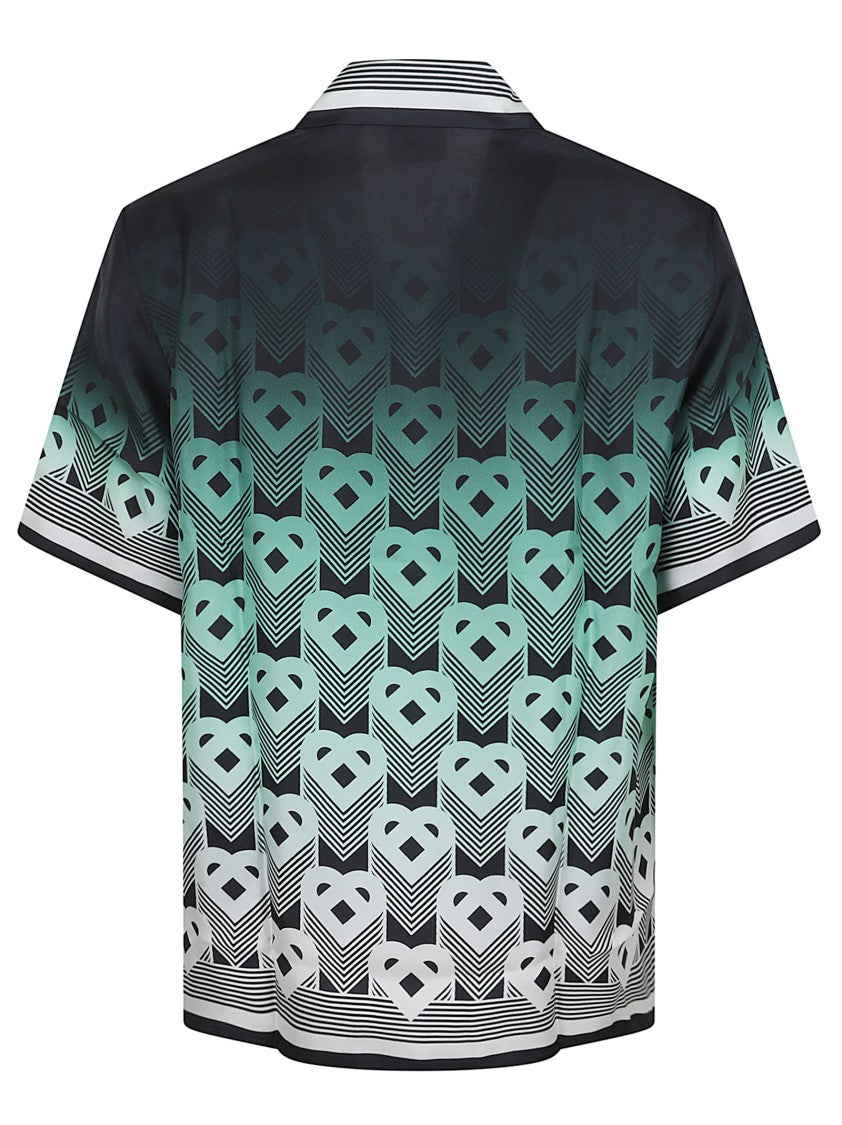 Casablanca Cuban Collar Short Sleeve Shirt