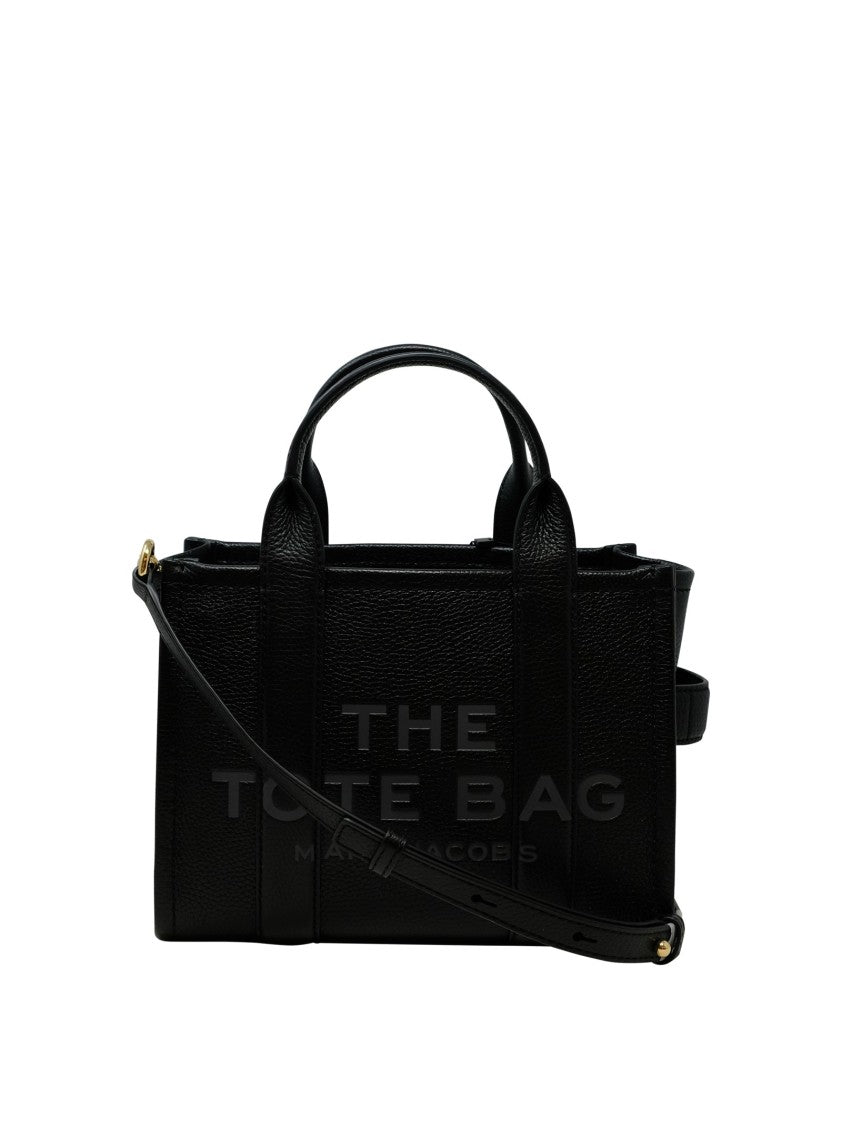 Marc Jacobs Black Leather The Micro Tote Bag